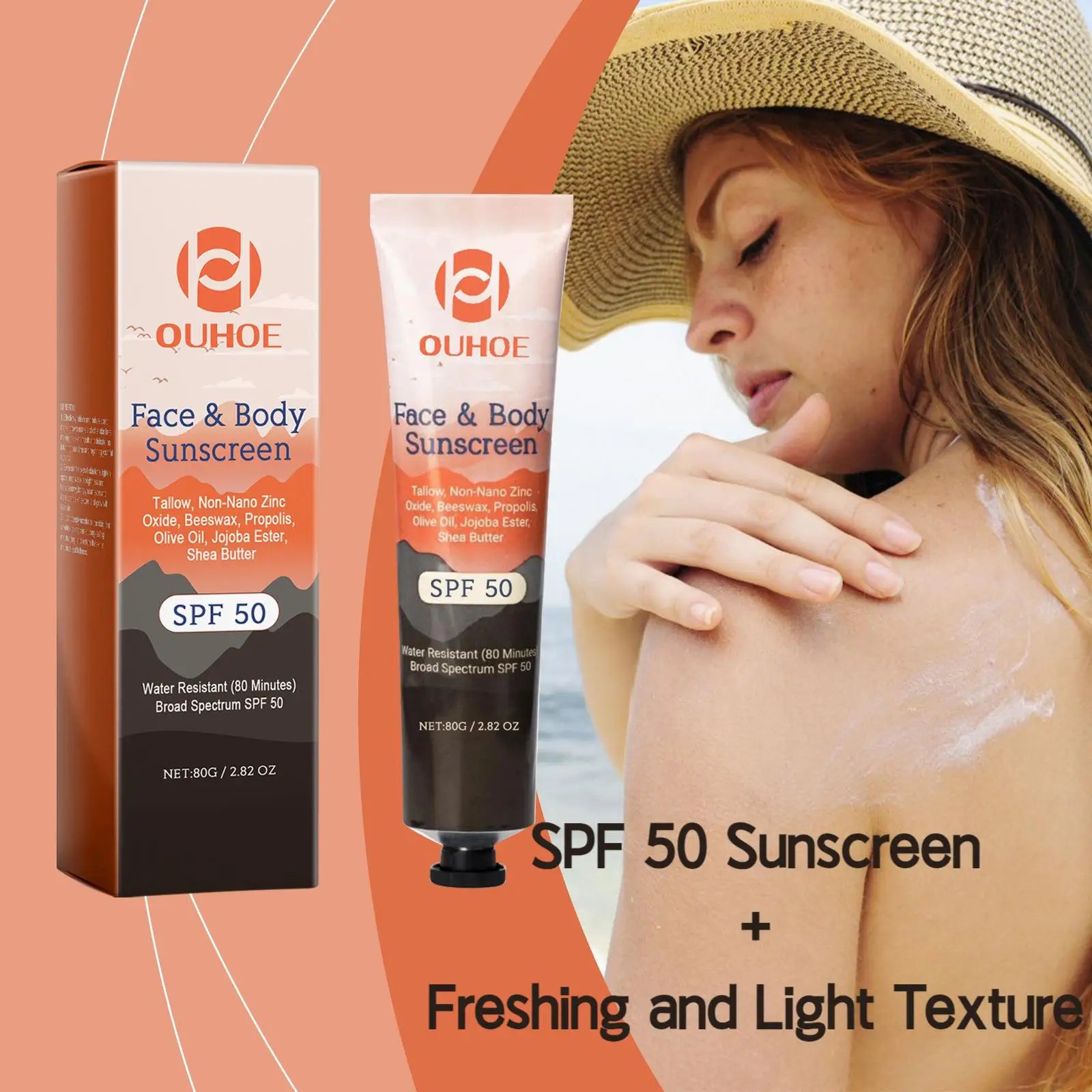 Ouhoe SPF 100/50+ UV Protective Sunscreen Lotion