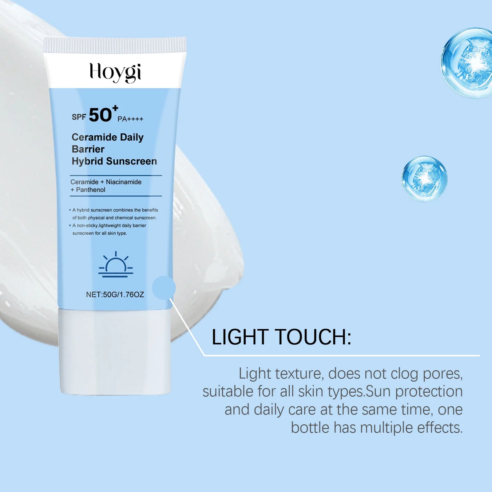 Hoygi SPF50+ Oil Control Sunscreen Cream 50g