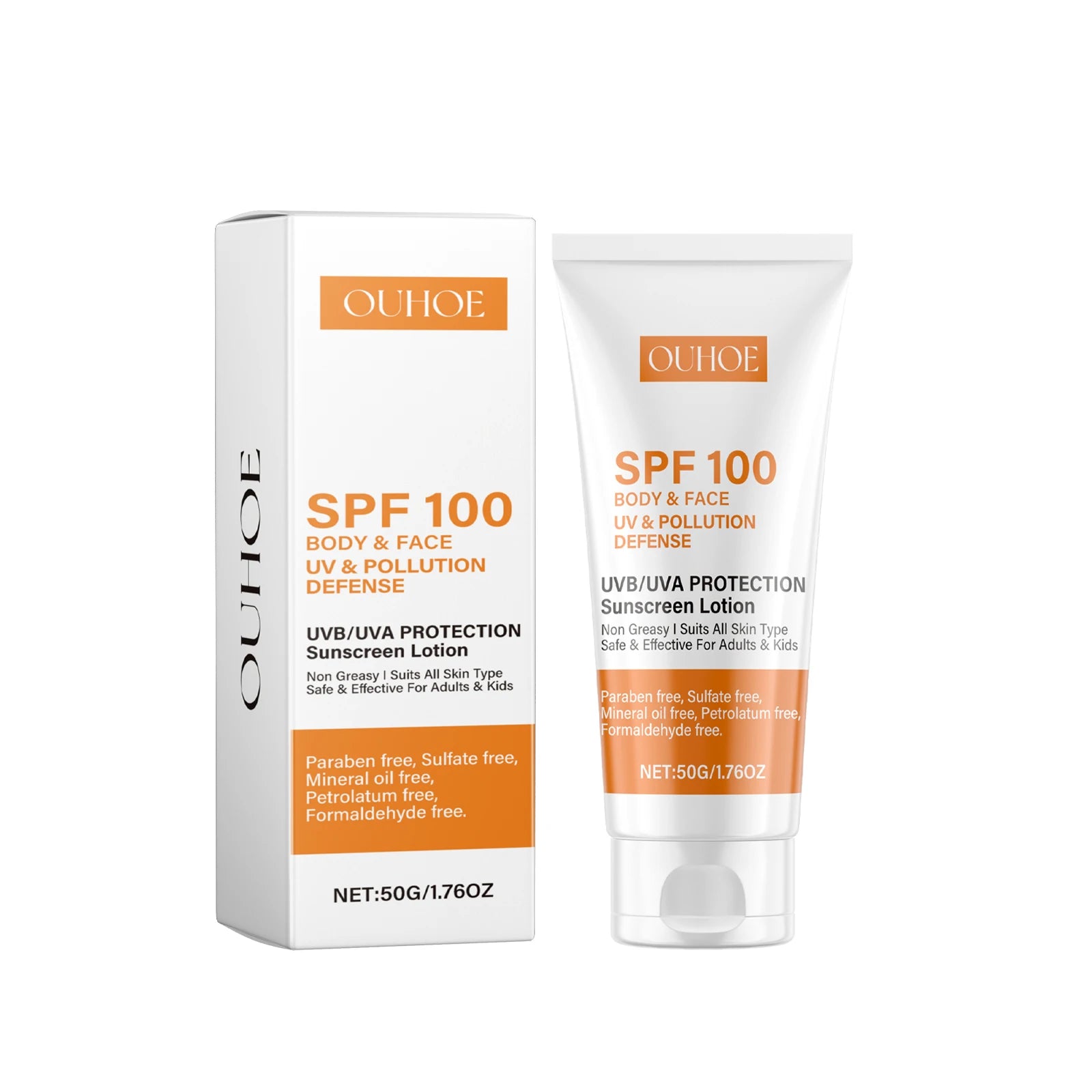 Ouhoe SPF 100/50+ UV Protective Sunscreen Lotion