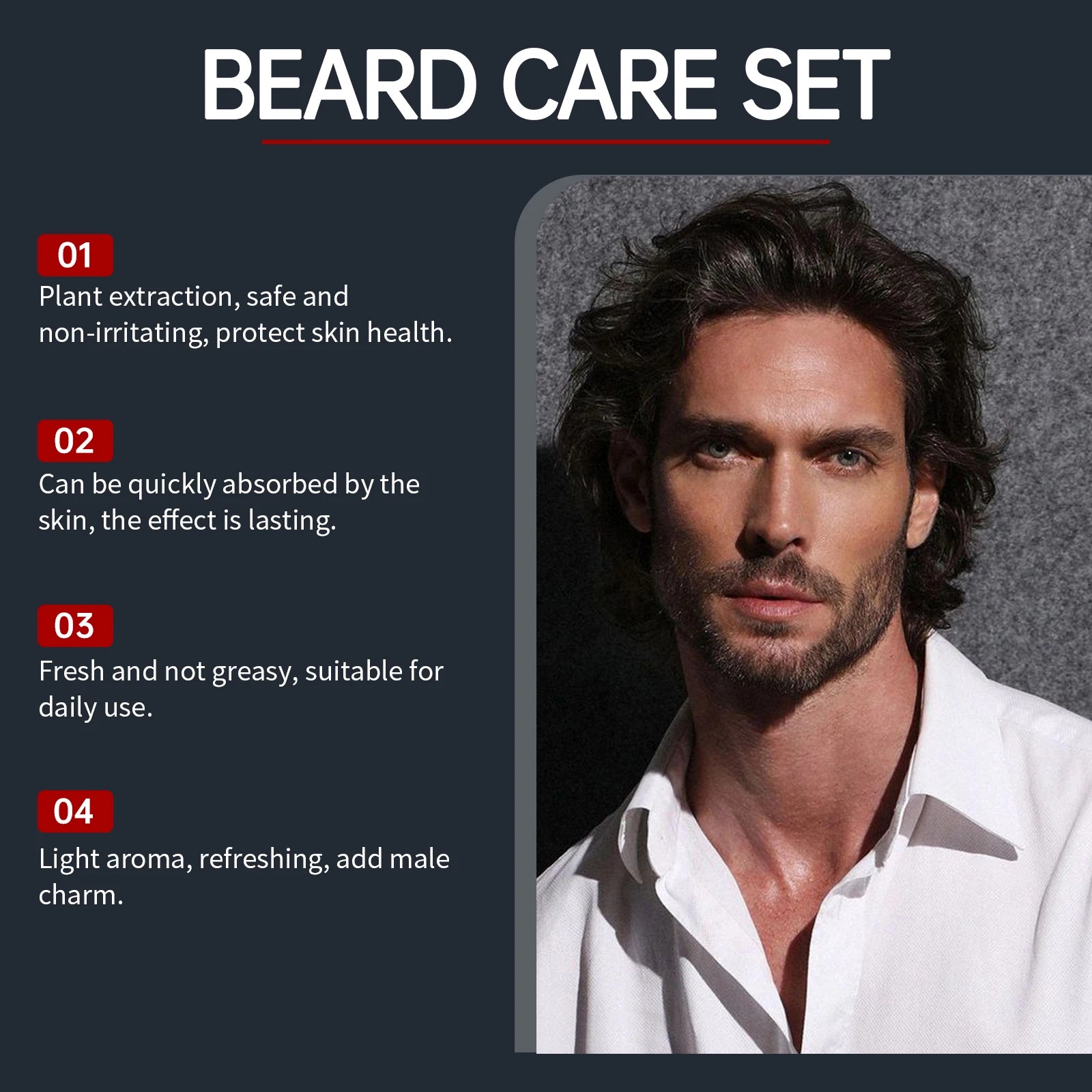 East Moon Beard Care Set – Growth & Grooming Kit for Men