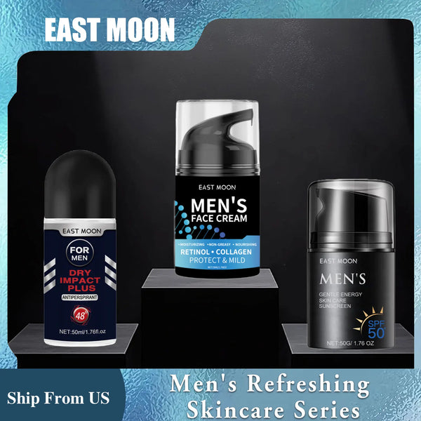 East Moon Men's Skincare SPF50+ Retinol Moisturizing Cream