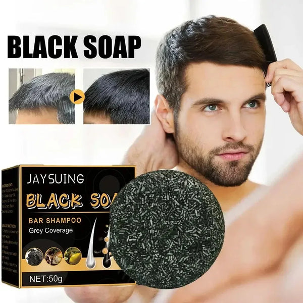 Men’s Herbal Hair Soap – Polygonum Multiflorum for Fuller, Darker Hair