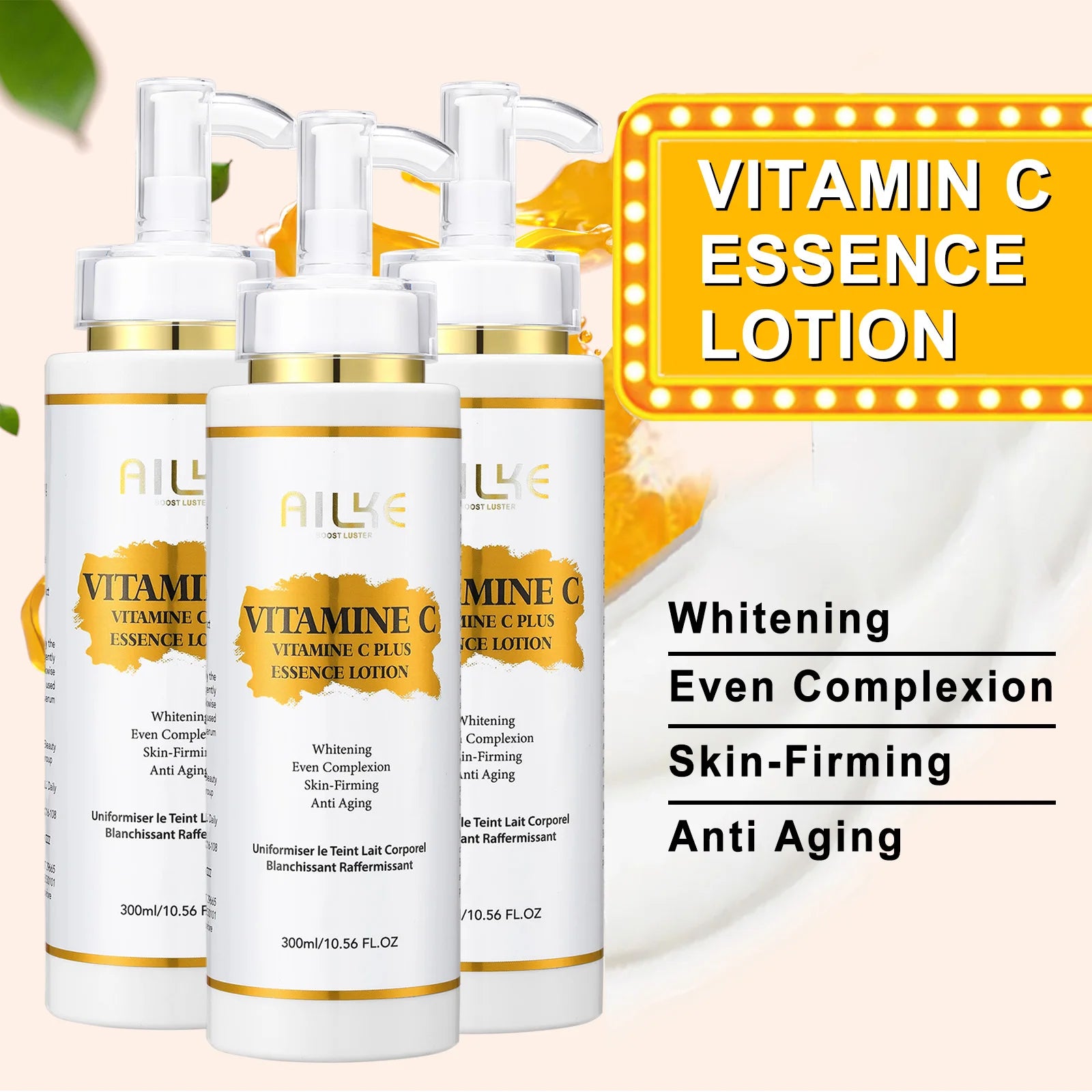 AILKE Lightening Body Cream with Vitamin C & Shea Butter