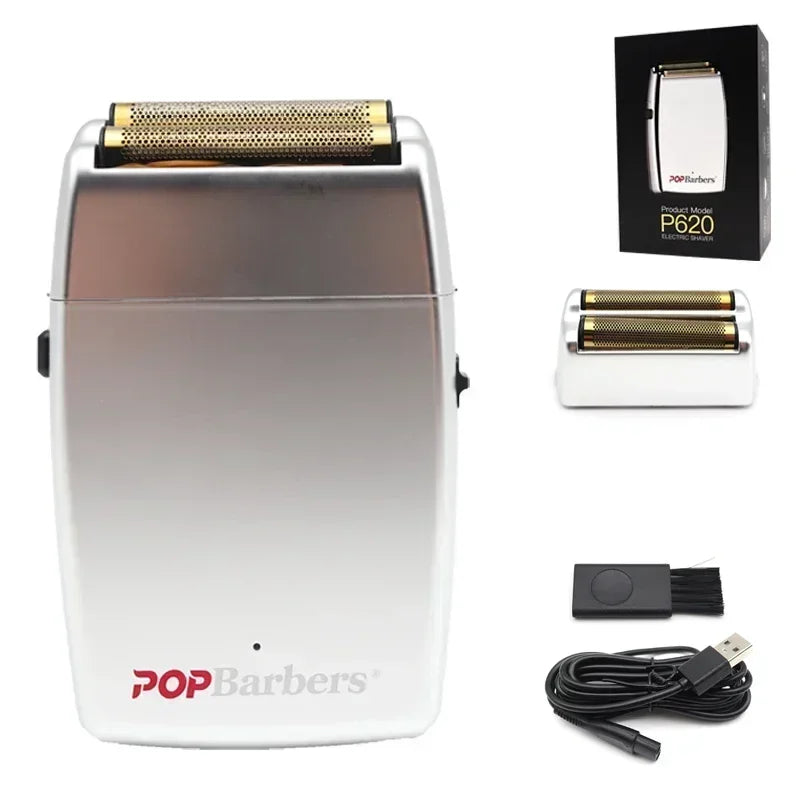 POP Barbers P620 Beard & Hair Trimmer – 11000 RPM, USB Rechargeable