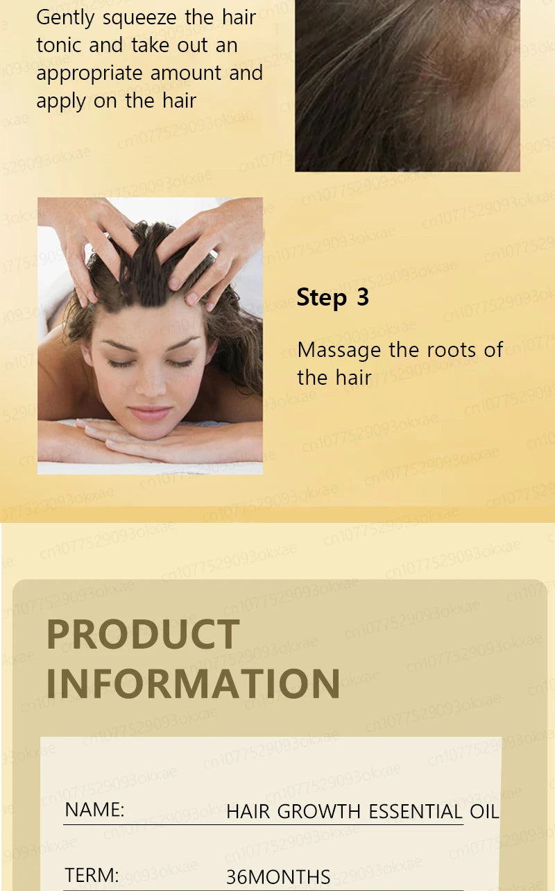 Men’s Hair Regrowth Essential Oil – Targets Bald Spots & Hair Loss, Boosts Thickness Naturally