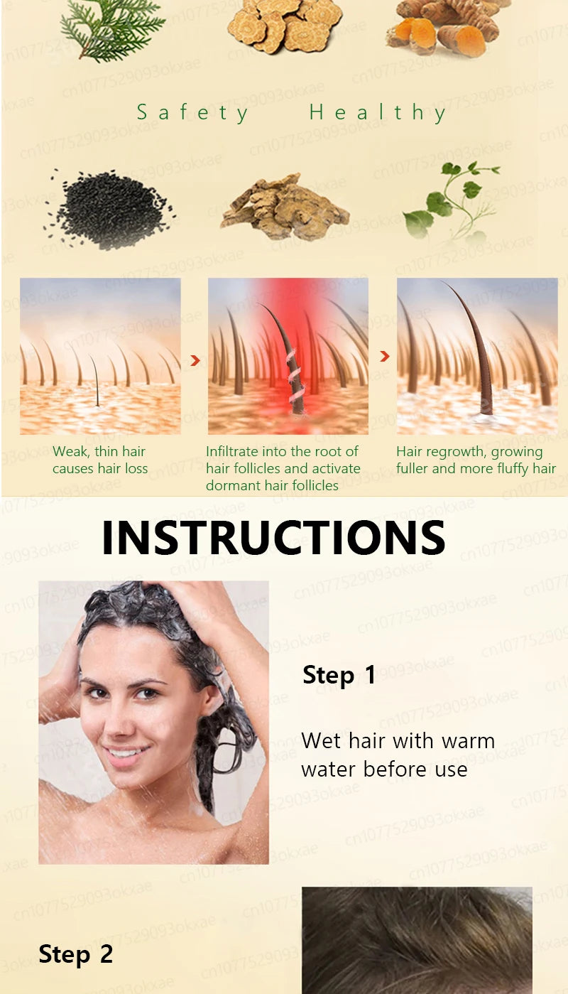 Men’s Hair Regrowth Essential Oil – Targets Bald Spots & Hair Loss, Boosts Thickness Naturally