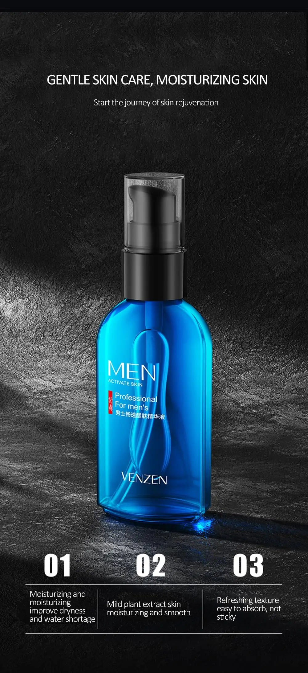 Arbutin Anti-Wrinkle Face Serum for Men – Oil Control, Pore Minimizing, Brightening & Hydrating (50ml