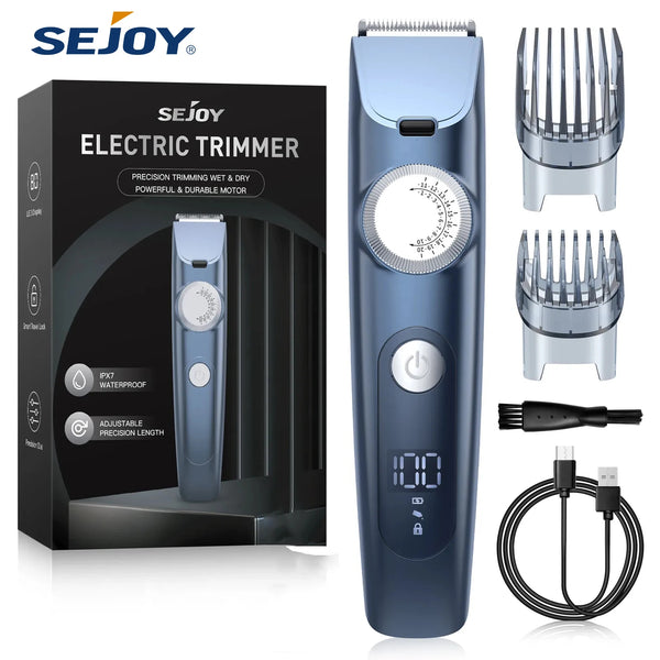 Sejoy 5-in-1 Rechargeable Electric Shaver & Grooming Kit for Men
