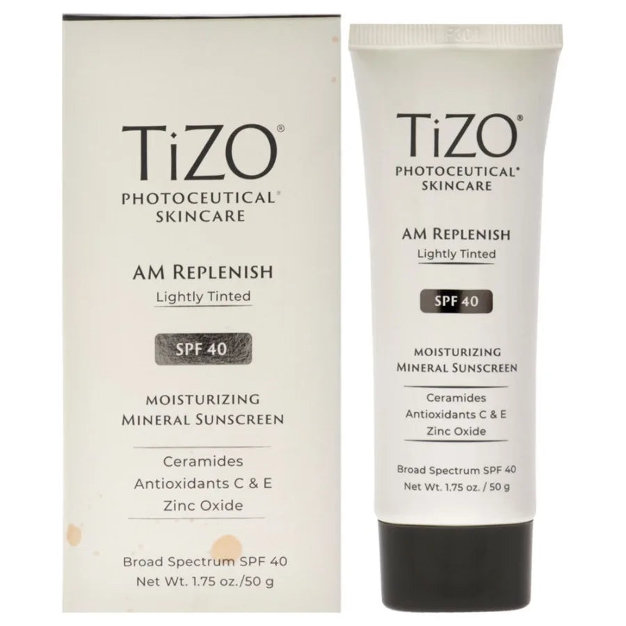 TIZO Photoceutical AM Replenish SPF 40 Lightly Tinted Sunscreen