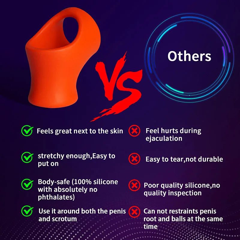 Silicone Cock & Ball Ring – Stronger Erections, Longer Control