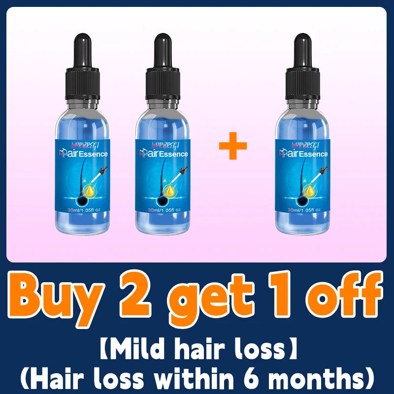 Men’s Hair Regrowth Essential Oil – Targets Bald Spots & Hair Loss, Boosts Thickness Naturally