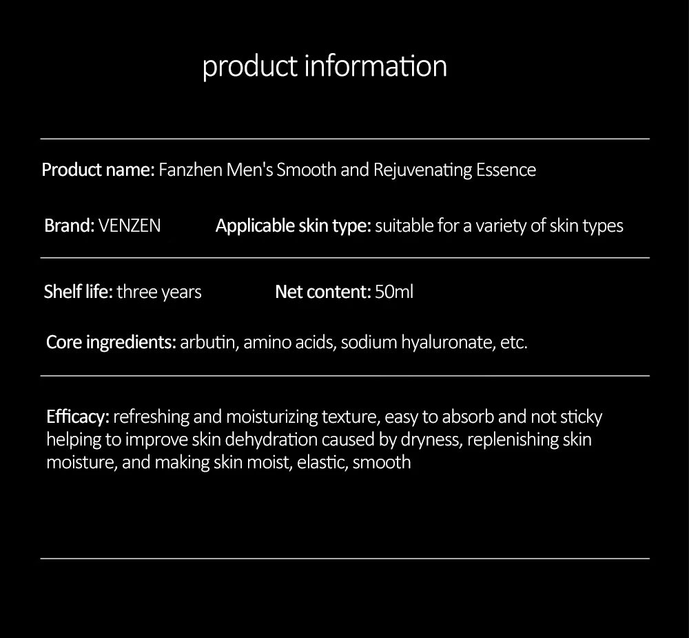 Arbutin Anti-Wrinkle Face Serum for Men – Oil Control, Pore Minimizing, Brightening & Hydrating (50ml