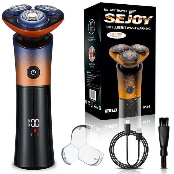 Sejoy FK379 3D Floating Rotary Electric Shaver for Men