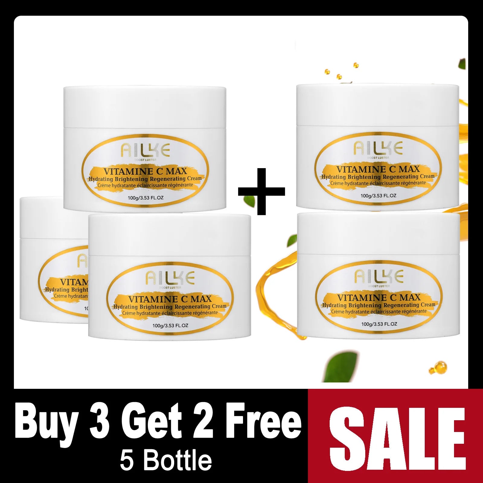 AILKE Lightening Body Cream with Vitamin C & Shea Butter