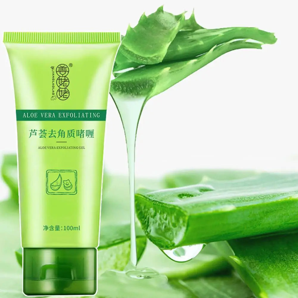 Aloe Vera Face Exfoliating Gel – Blackhead Removal & Pore Refining Cleanser (30g–100g)