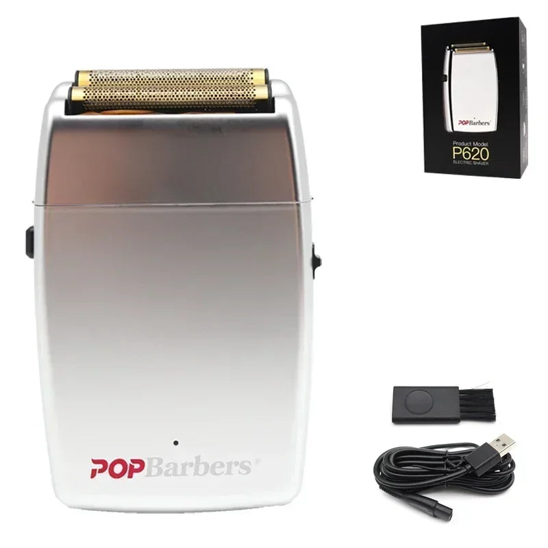 POP Barbers P620 Beard & Hair Trimmer – 11000 RPM, USB Rechargeable