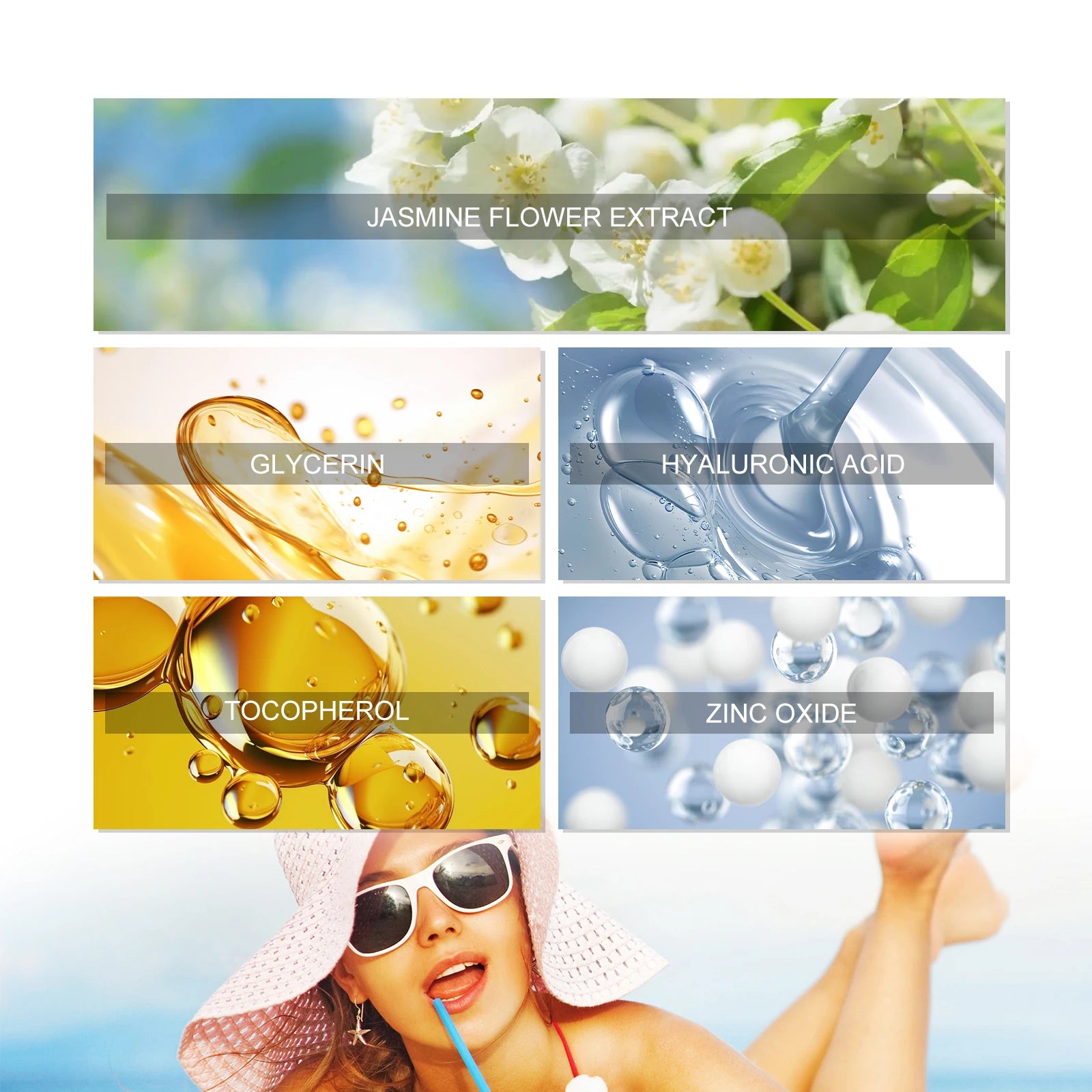 Jasmine Fragrance Sunscreen Stick SPF 50+