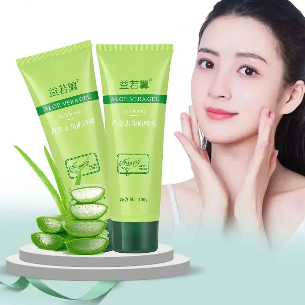 Aloe Vera Face Exfoliating Gel – Blackhead Removal & Pore Refining Cleanser (30g–100g)