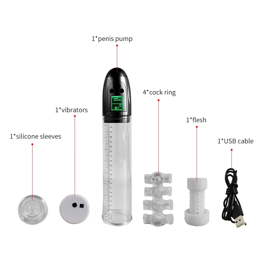 Electric Vacuum Penis Pump – Rechargeable System for Enhanced Blood Flow