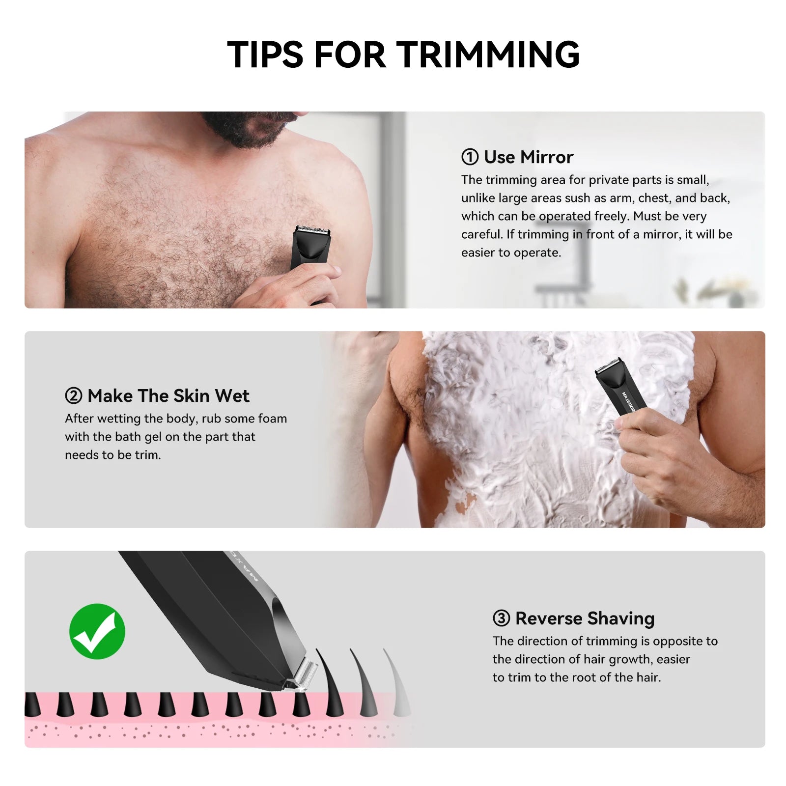 MAXGROOM™ Men's Body & Groin Trimmer