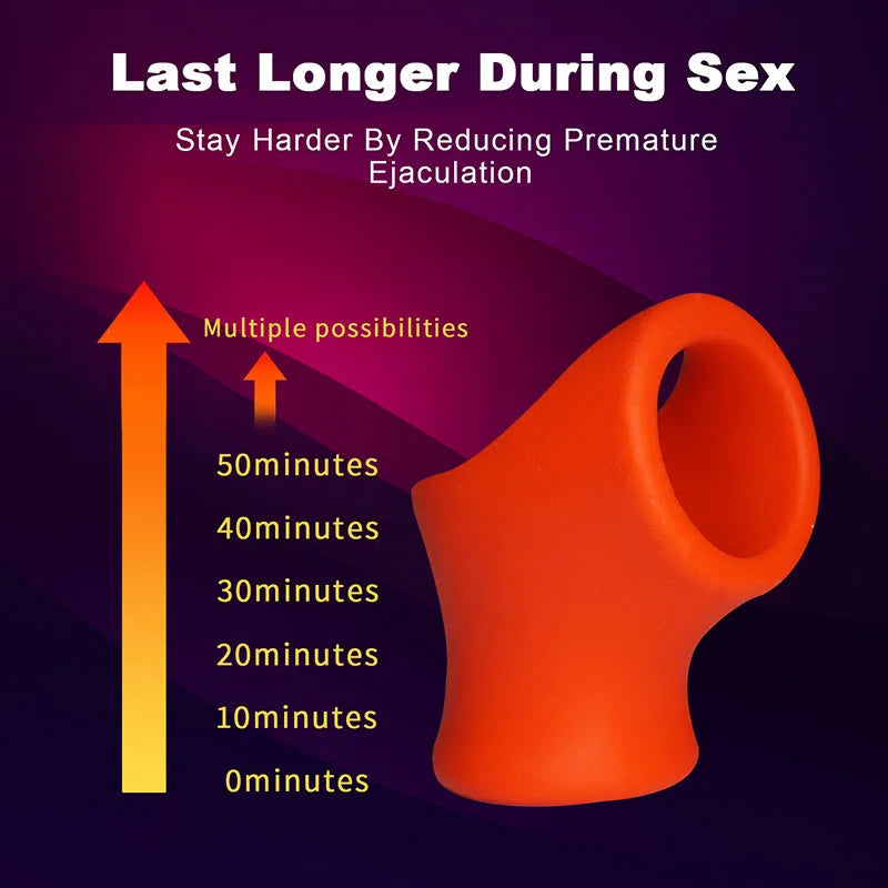 Silicone Cock & Ball Ring – Stronger Erections, Longer Control