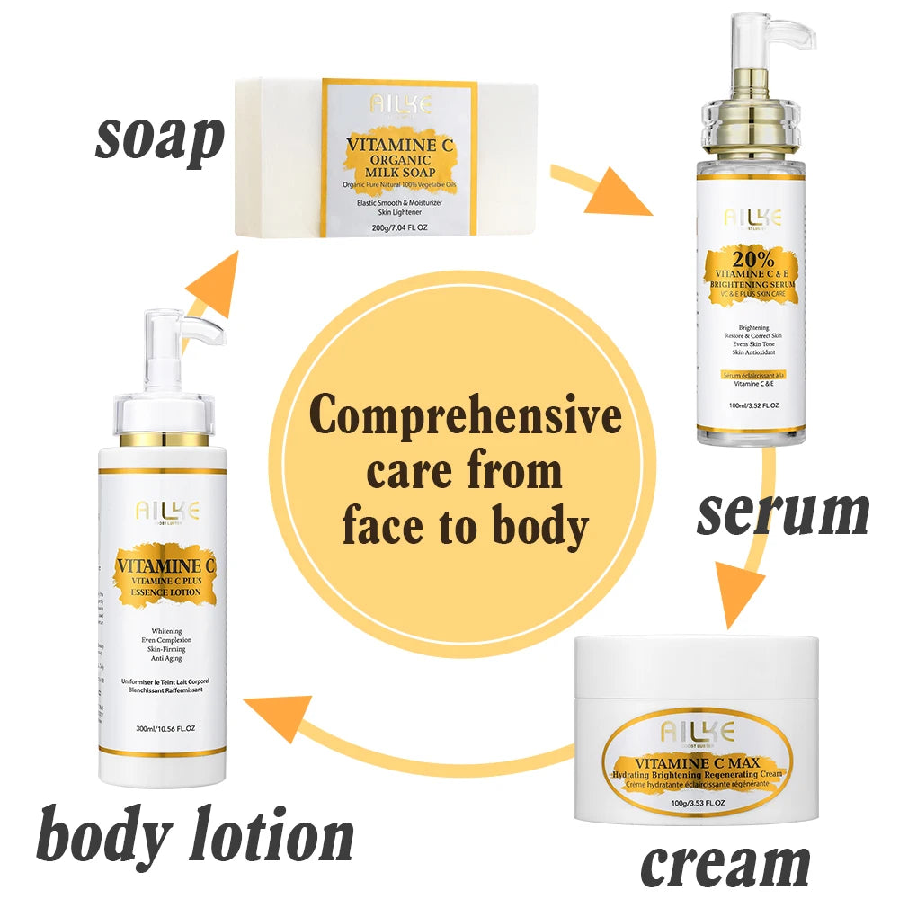 AILKE Lightening Body Cream with Vitamin C & Shea Butter