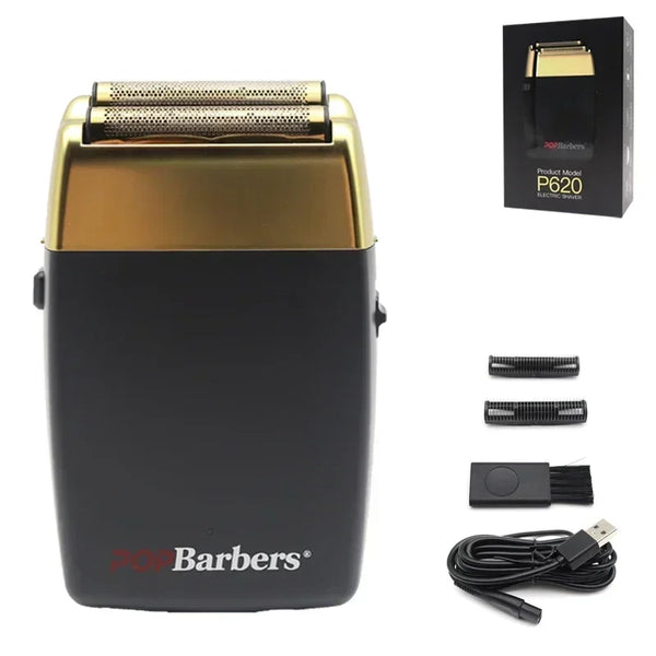 POP Barbers P620 Beard & Hair Trimmer – 11000 RPM, USB Rechargeable