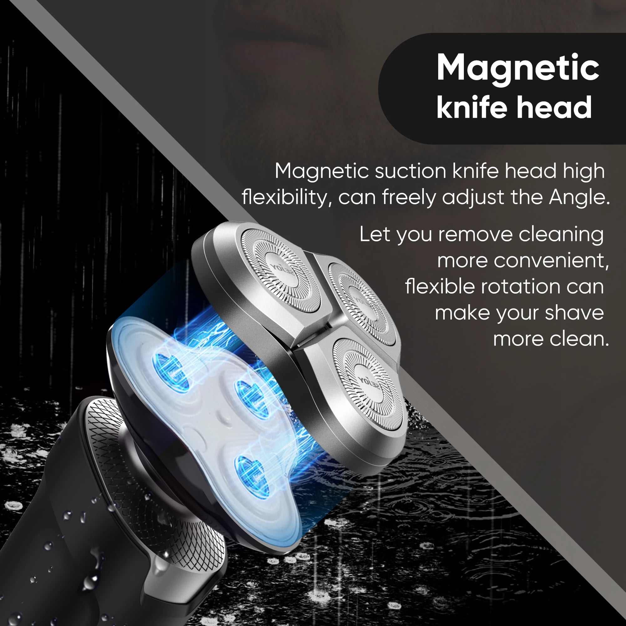 Sejoy 5-in-1 Rechargeable Electric Shaver for Men