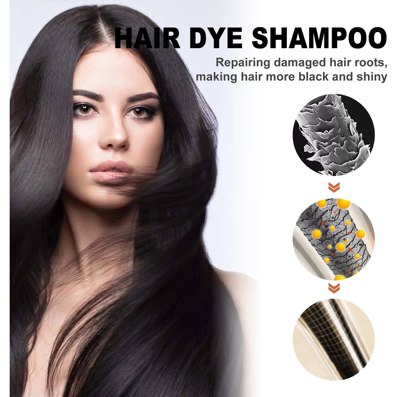 EELHOE 3-in-1 Natural Plant Hair Dye Shampoo – 100ml