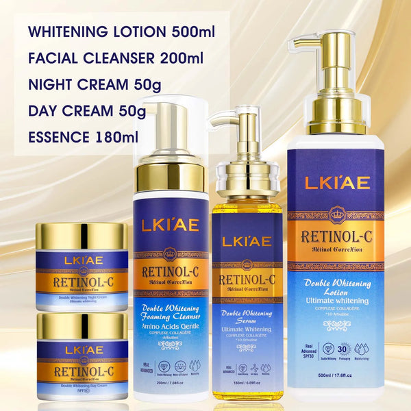 LKIAE Advanced Retinol Double Whitening Skin Care Set