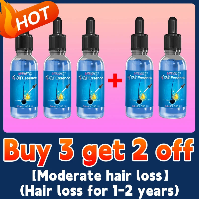 Men’s Hair Regrowth Essential Oil – Targets Bald Spots & Hair Loss, Boosts Thickness Naturally