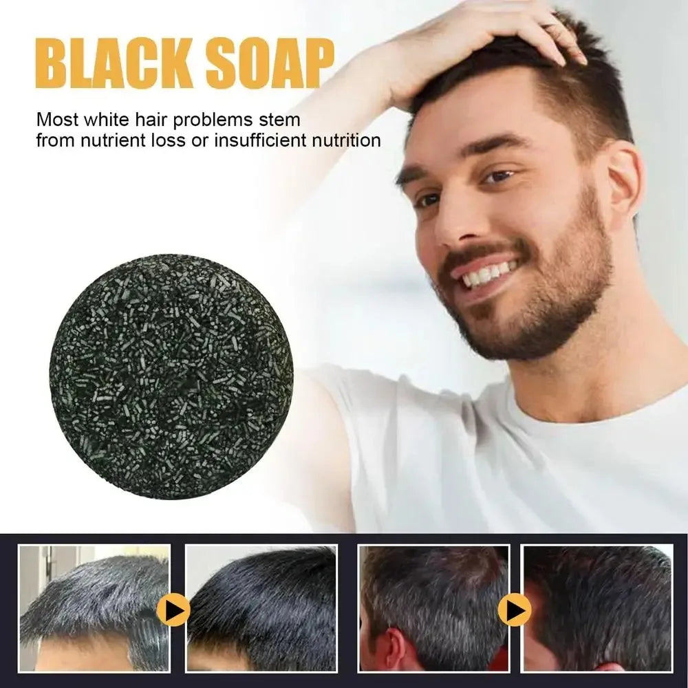 Men’s Herbal Hair Soap – Polygonum Multiflorum for Fuller, Darker Hair