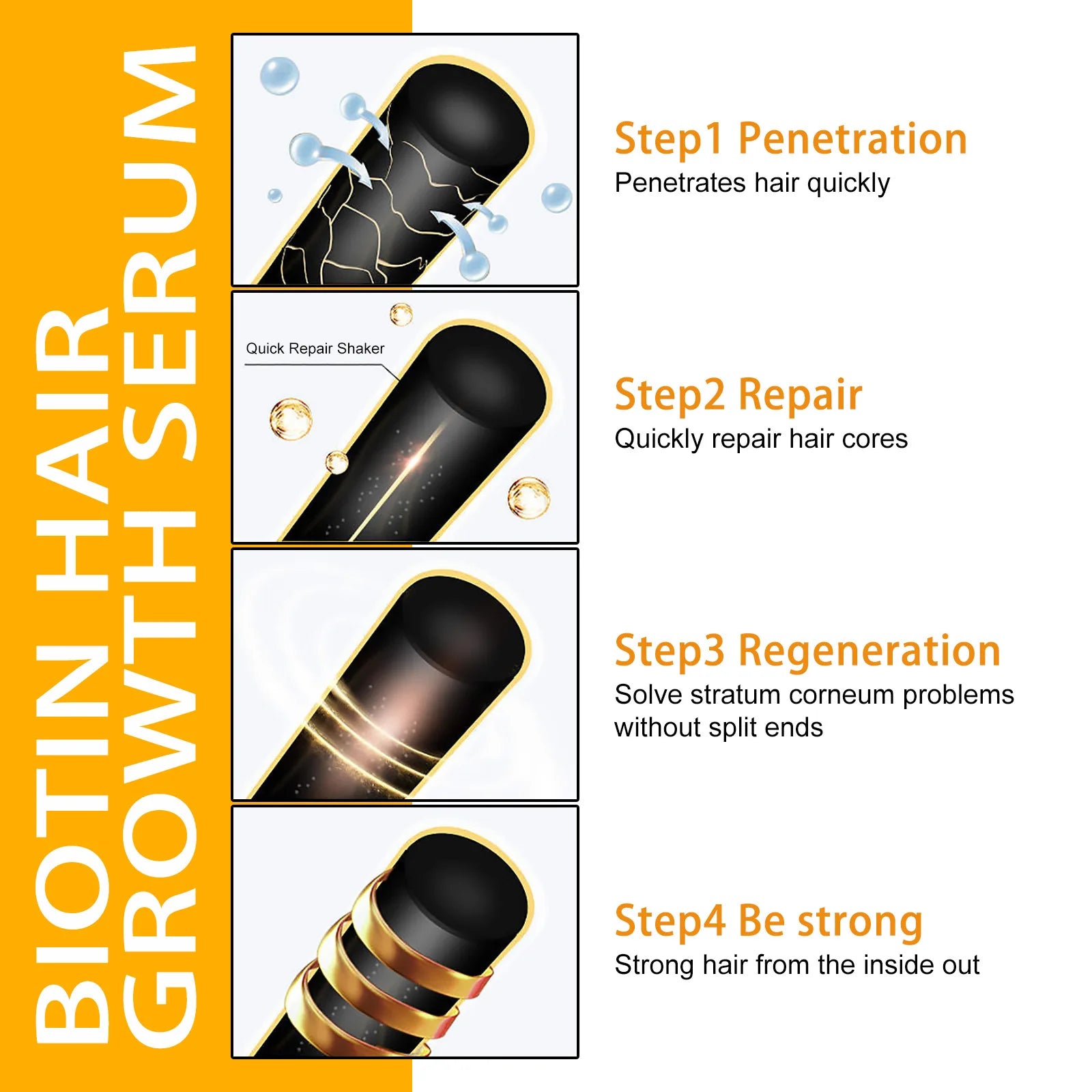 EELHOE Biotin Hair Growth Spray for Men – Strengthen Roots & Thicken Hair (30ml)