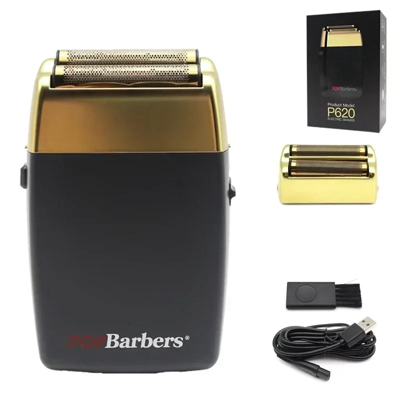 POP Barbers P620 Beard & Hair Trimmer – 11000 RPM, USB Rechargeable