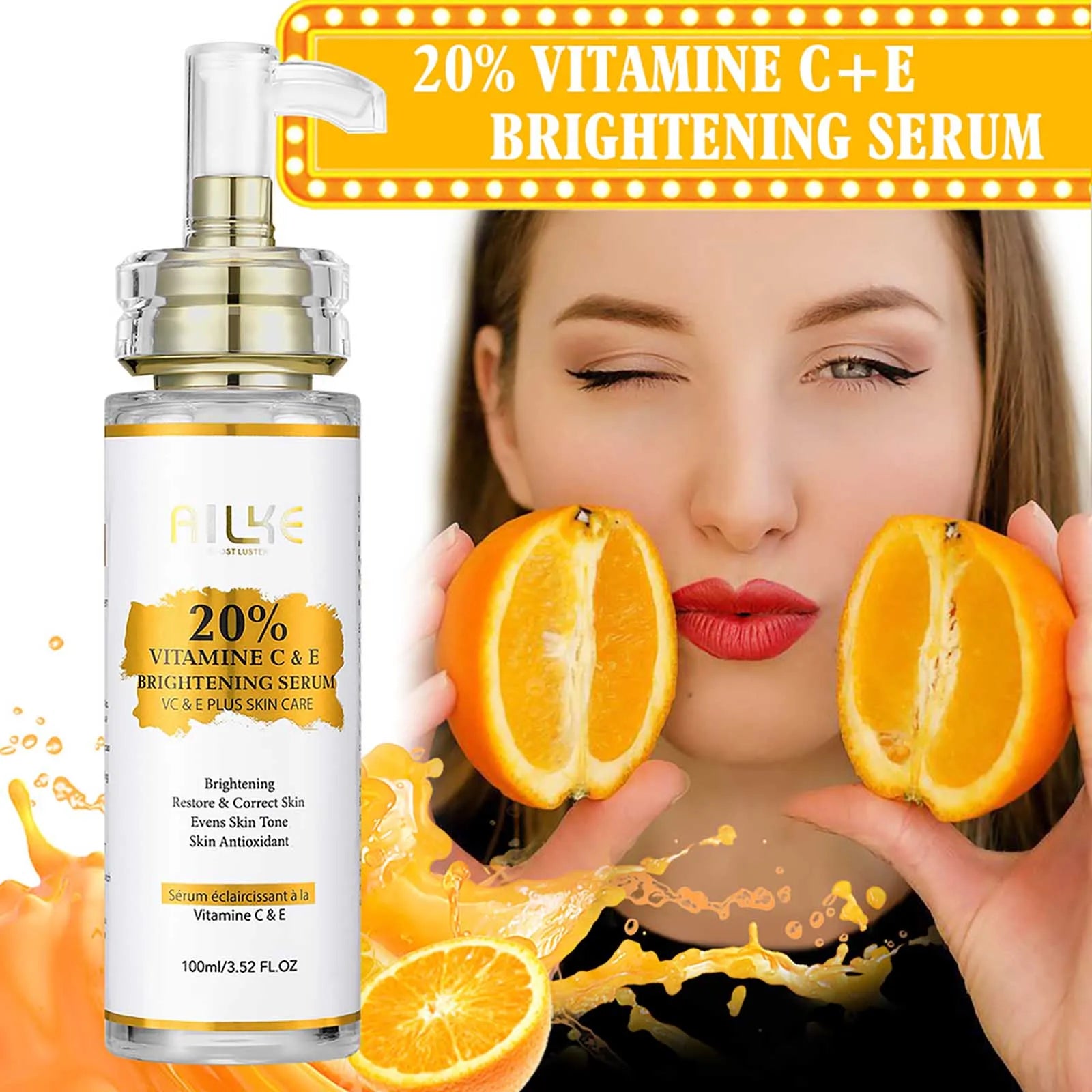 AILKE Lightening Body Cream with Vitamin C & Shea Butter
