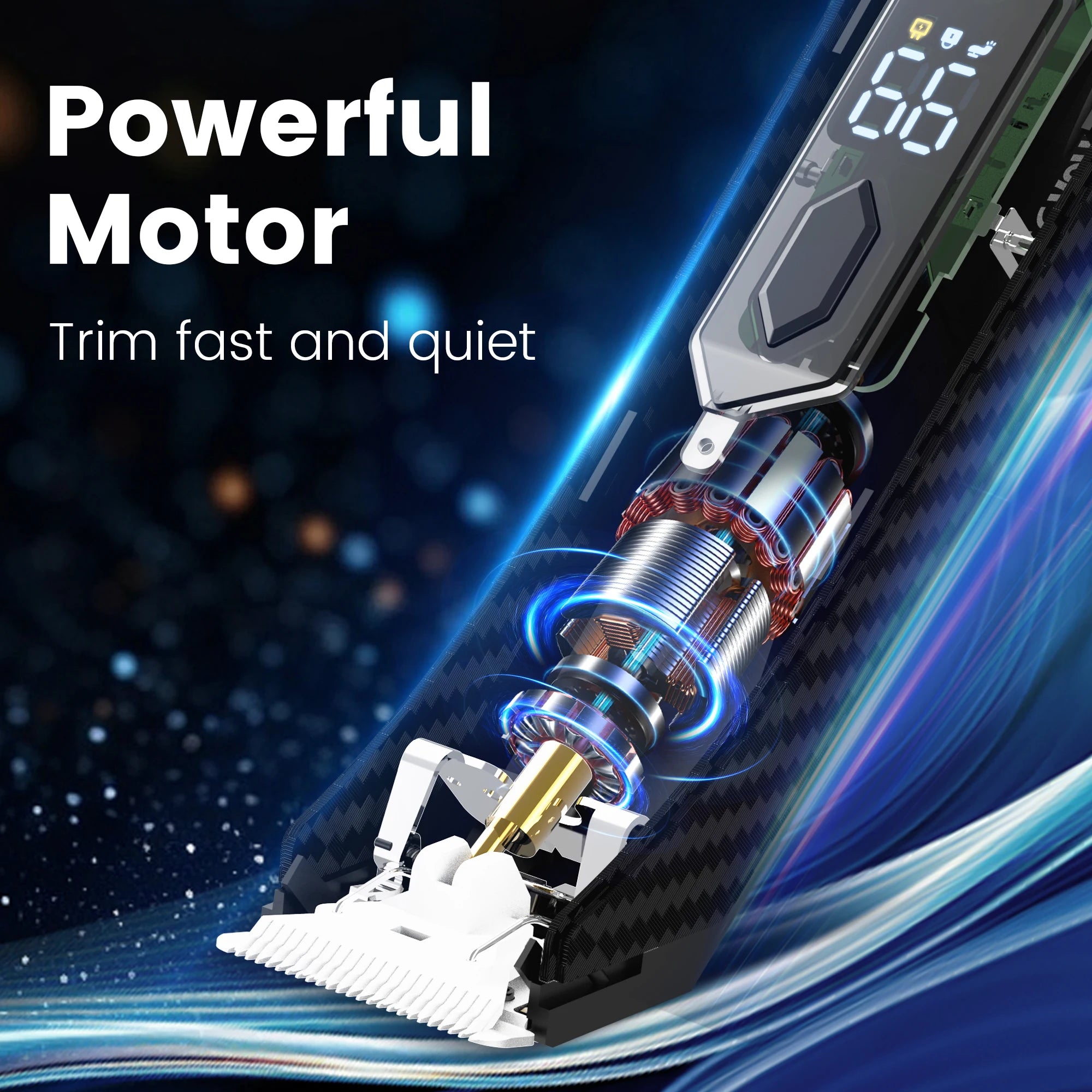 Waterproof Electric Body Hair Trimmer for Men