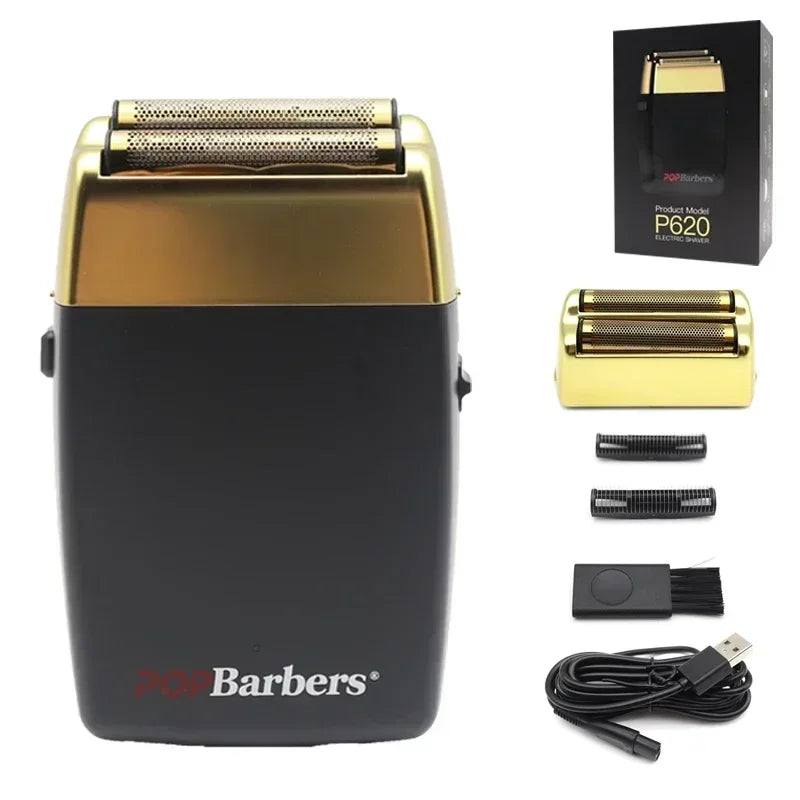 POP Barbers P620 Beard & Hair Trimmer – 11000 RPM, USB Rechargeable