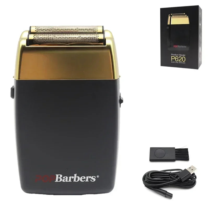 POP Barbers P620 Beard & Hair Trimmer – 11000 RPM, USB Rechargeable
