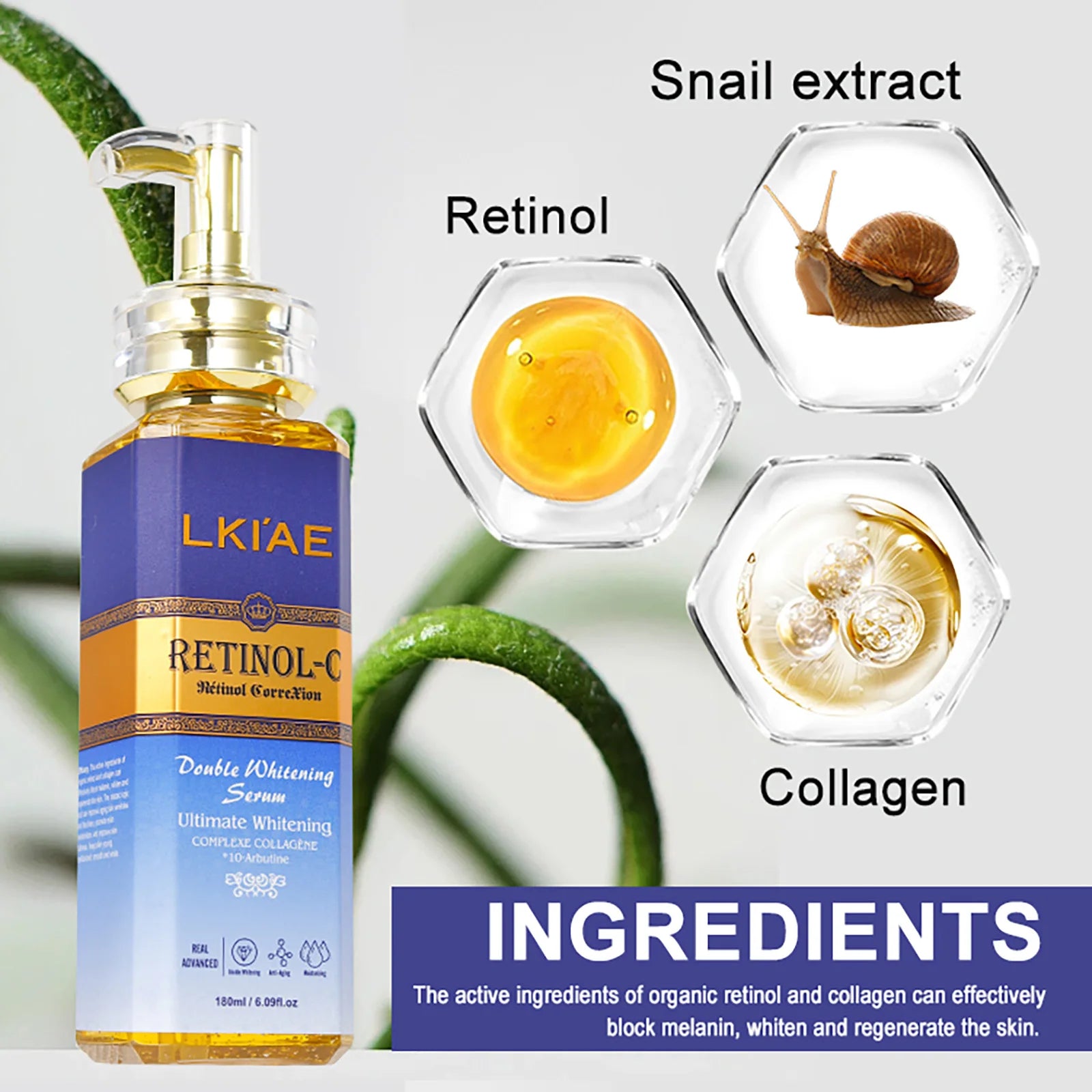 LKIAE Advanced Retinol Double Whitening Skin Care Set