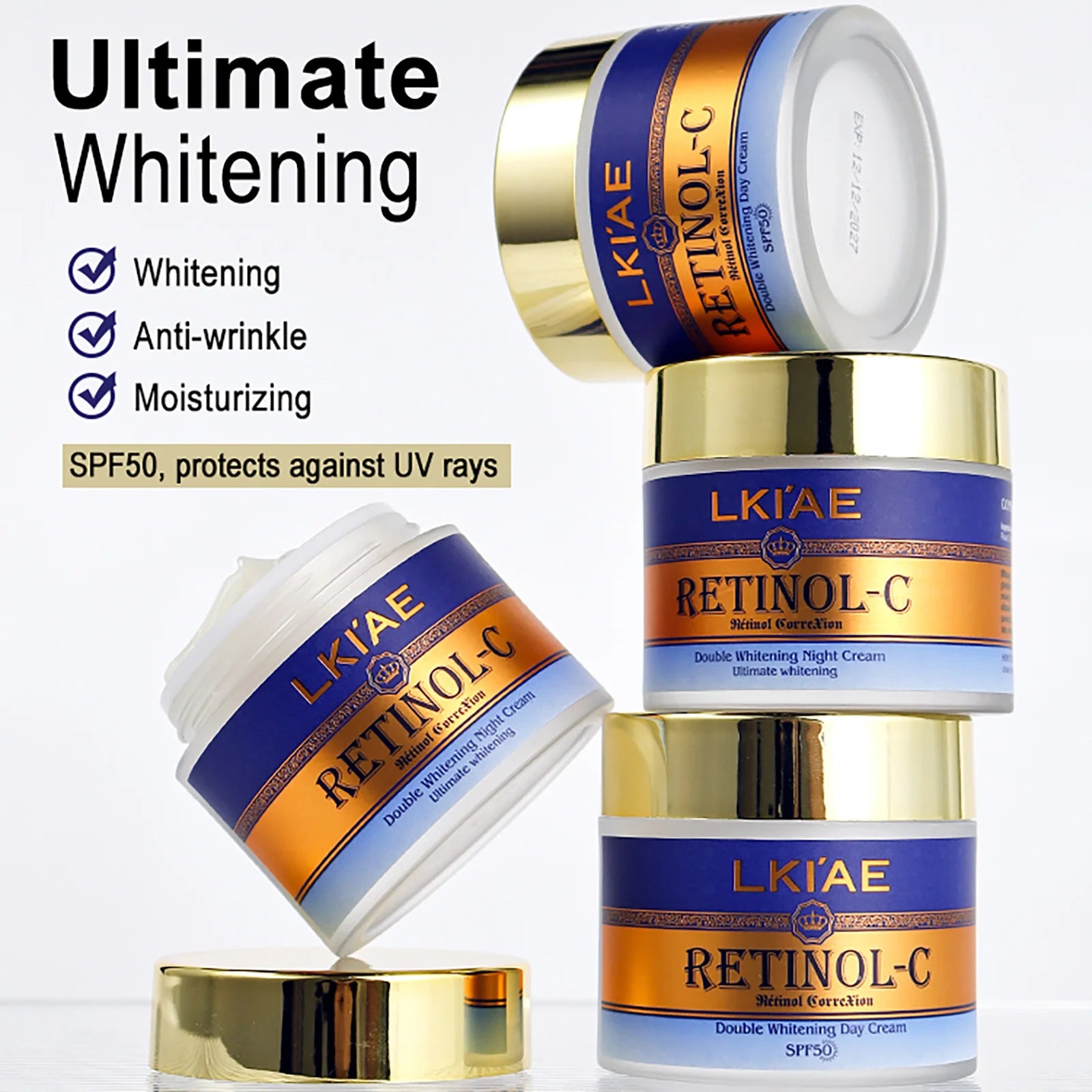 LKIAE Advanced Retinol Double Whitening Skin Care Set